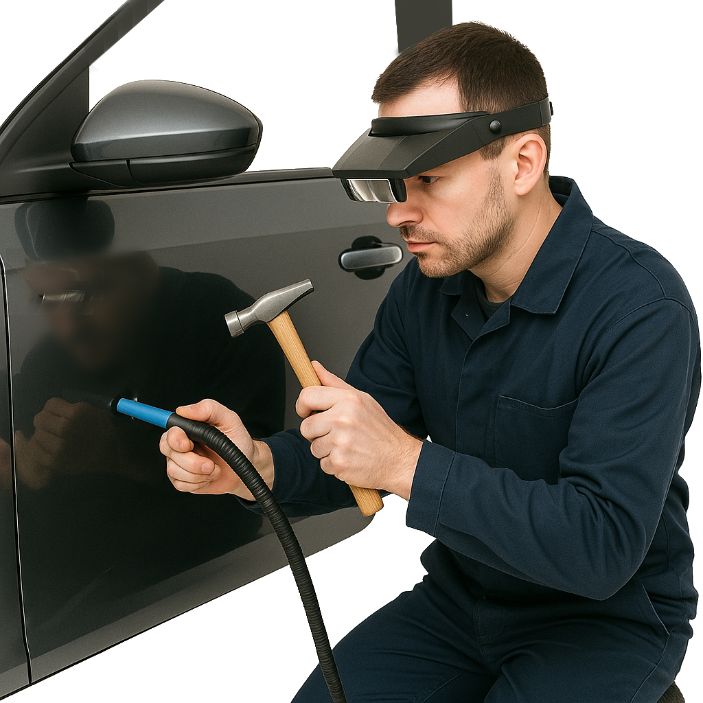 Удаление вмятин на авто без покраски